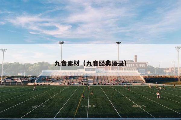 九音素材（九音经典语录）