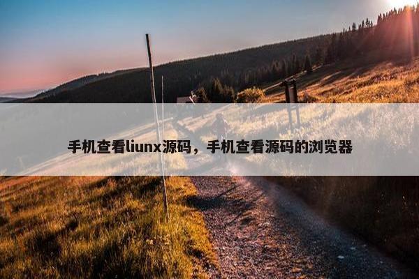 手机查看liunx源码，手机查看源码的浏览器