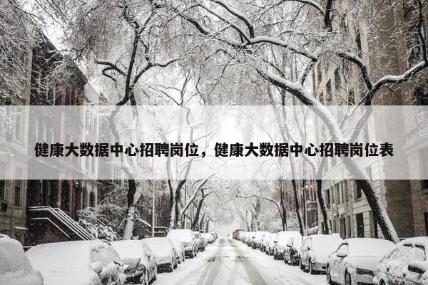 健康大数据中心招聘岗位，健康大数据中心招聘岗位表
