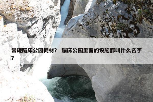 常规蹦床公园耗材? 蹦床公园里面的设施都叫什么名字? 常规蹦床公园耗材? 蹦床公园里面的设施都叫什么名字?