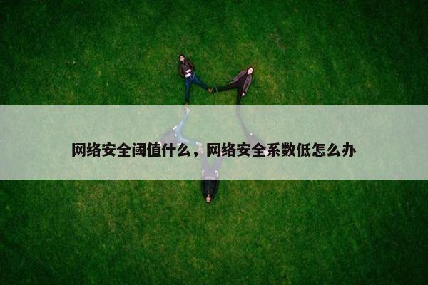 网络安全阈值什么，网络安全系数低怎么办