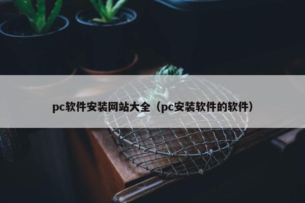 pc软件安装网站大全(pc安装软件的软件) pc软件安装网站大全(pc安装软件的软件)
