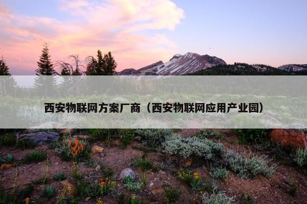 西安物联网方案厂商(西安物联网应用产业园) 西安物联网方案厂商(西安物联网应用产业园)