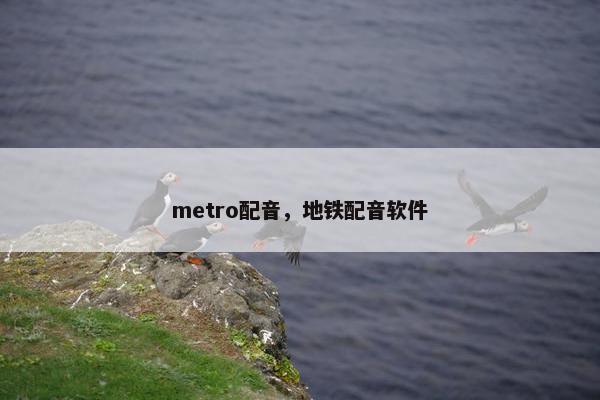 metro配音，地铁配音软件
