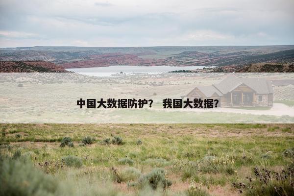 中国大数据防护？ 我国大数据？