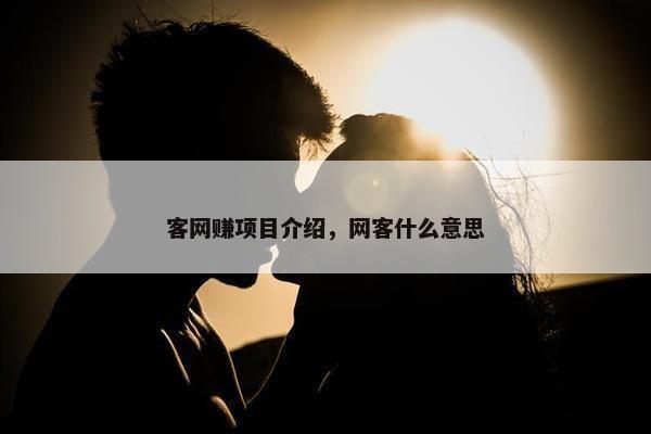 客网赚项目介绍,网客什么意思 客网赚项目介绍,网客什么意思