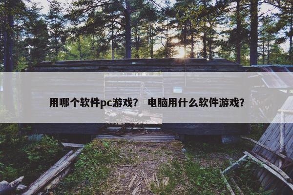 用哪个软件pc游戏？ 电脑用什么软件游戏？