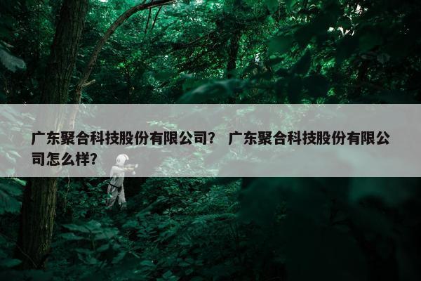 广东聚合科技股份有限公司? 广东聚合科技股份有限公司怎么样? 广东聚合科技股份有限公司? 广东聚合科技股份有限公司怎么样?