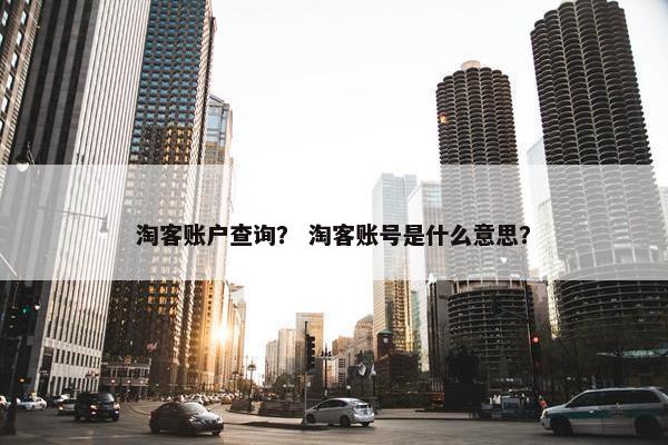 淘客账户查询? 淘客账号是什么意思? 淘客账户查询? 淘客账号是什么意思?