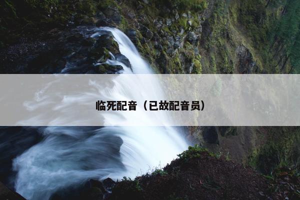 临死配音(已故配音员) 临死配音(已故配音员)