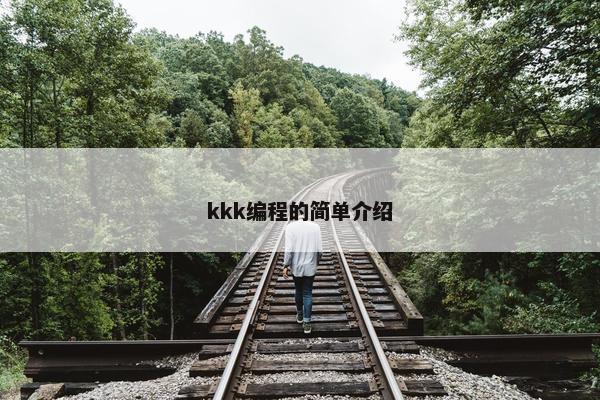 kkk编程的简单介绍