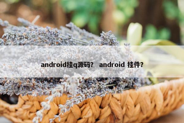 android挂q源码？ android 挂件？
