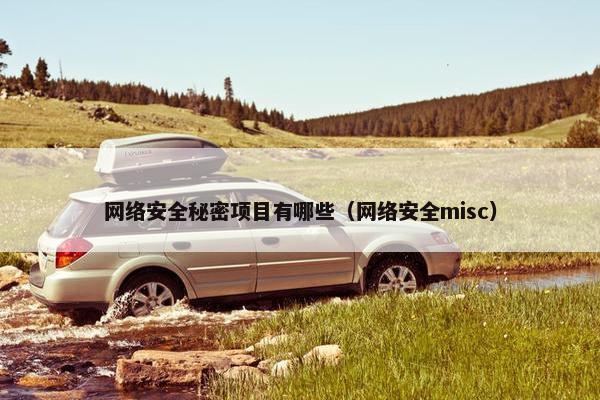 网络安全秘密项目有哪些（网络安全misc）