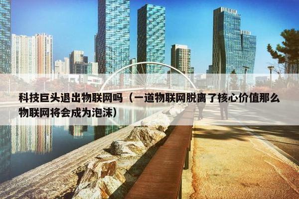 科技巨头退出物联网吗（一道物联网脱离了核心价值那么物联网将会成为泡沫）