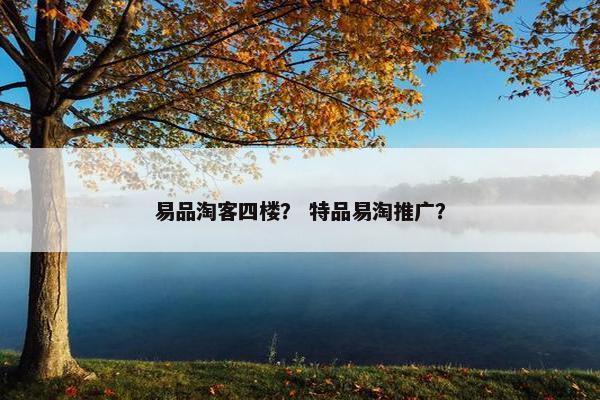 易品淘客四楼？ 特品易淘推广？