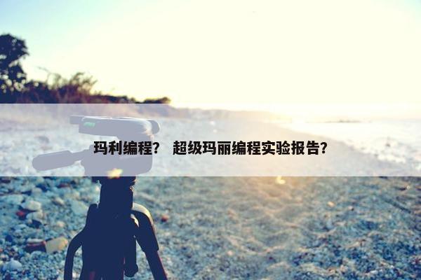 玛利编程? 超级玛丽编程实验报告? 玛利编程? 超级玛丽编程实验报告?