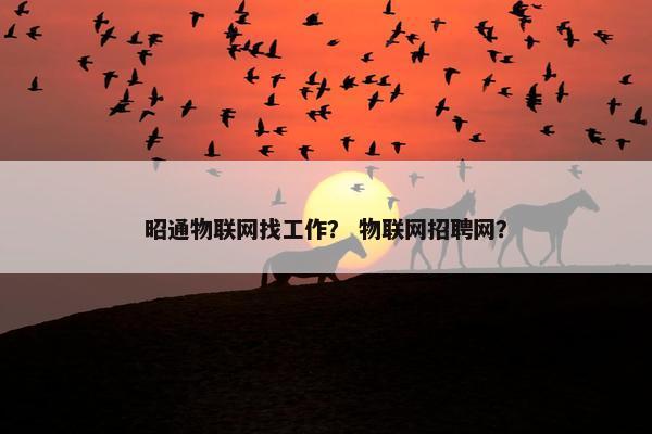 昭通物联网找工作? 物联网招聘网? 昭通物联网找工作? 物联网招聘网?