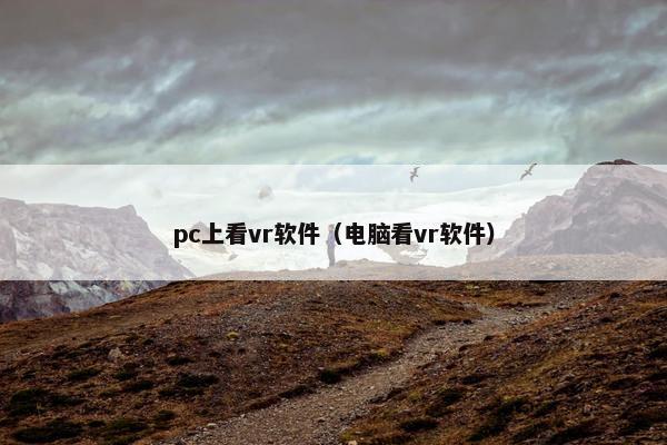 pc上看vr软件(电脑看vr软件) pc上看vr软件(电脑看vr软件)