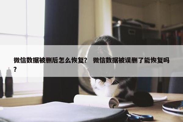 微信数据被删后怎么恢复？ 微信数据被误删了能恢复吗？