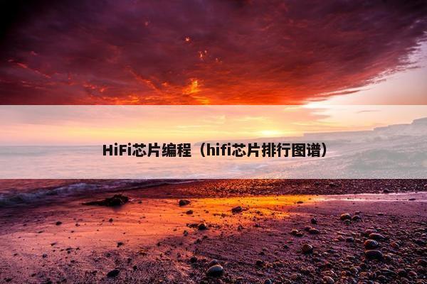 HiFi芯片编程（hifi芯片排行图谱）