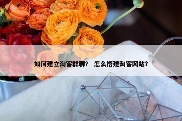 如何建立淘客群聊? 怎么搭建淘客网站? 如何建立淘客群聊? 怎么搭建淘客网站?