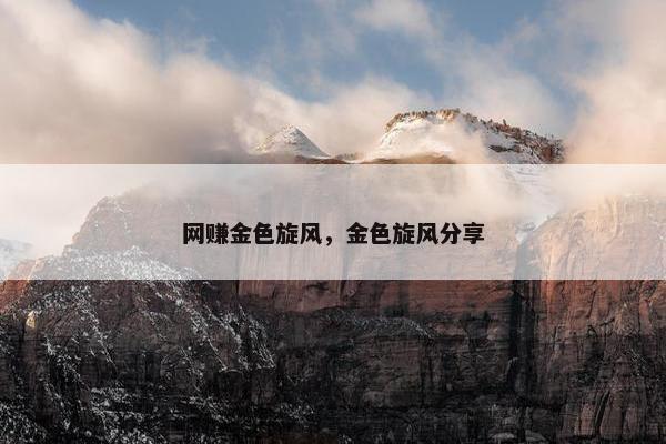 网赚金色旋风,金色旋风分享 网赚金色旋风,金色旋风分享