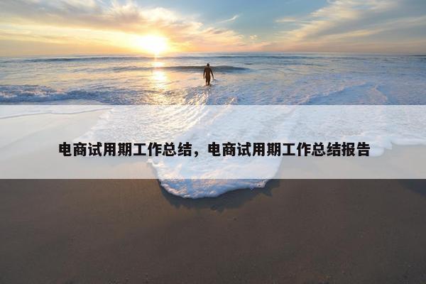 电商试用期工作总结,电商试用期工作总结报告 电商试用期工作总结,电商试用期工作总结报告